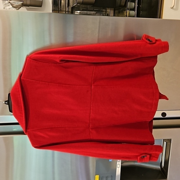 💕GAP💕 Cropped Length Pea Coat ~ Red Small - Picture 4 of 15